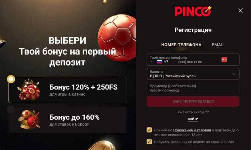 Форма для заполнения полей